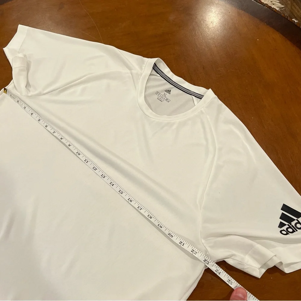 Adidas Men’s Climalite ID Performance Short-Sleeve Tee White/Black XL Workout